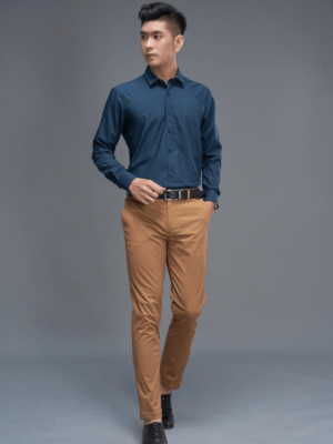 Bộ đồ công sở, Áo sơ mi quần khaky 1 Bo do cong so Ao so mi quan khaky 1 min